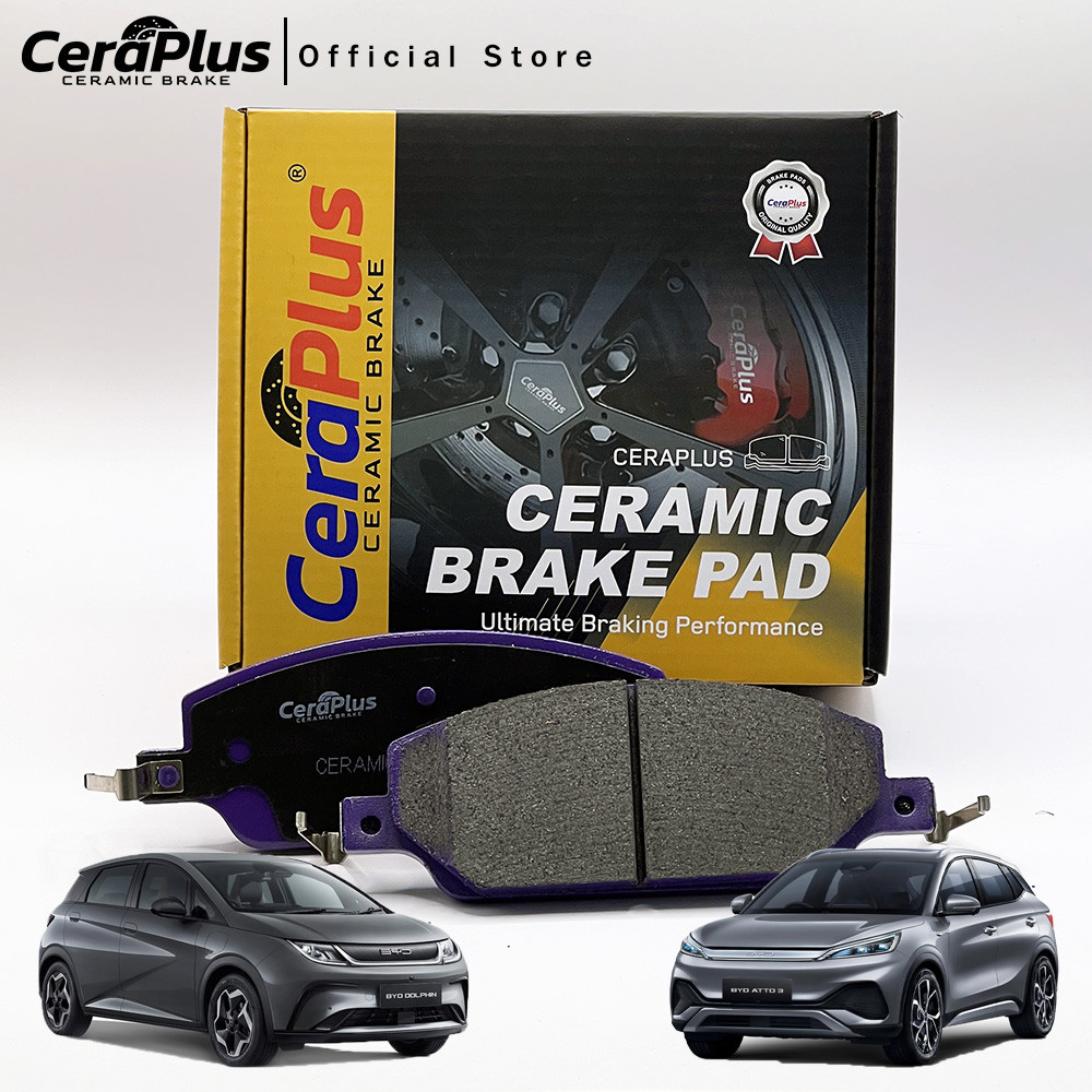 ผ้าเบรค CeraPlus BYD Atto 3 / BYD Dolphin ผ้าเบรคเซรามิค