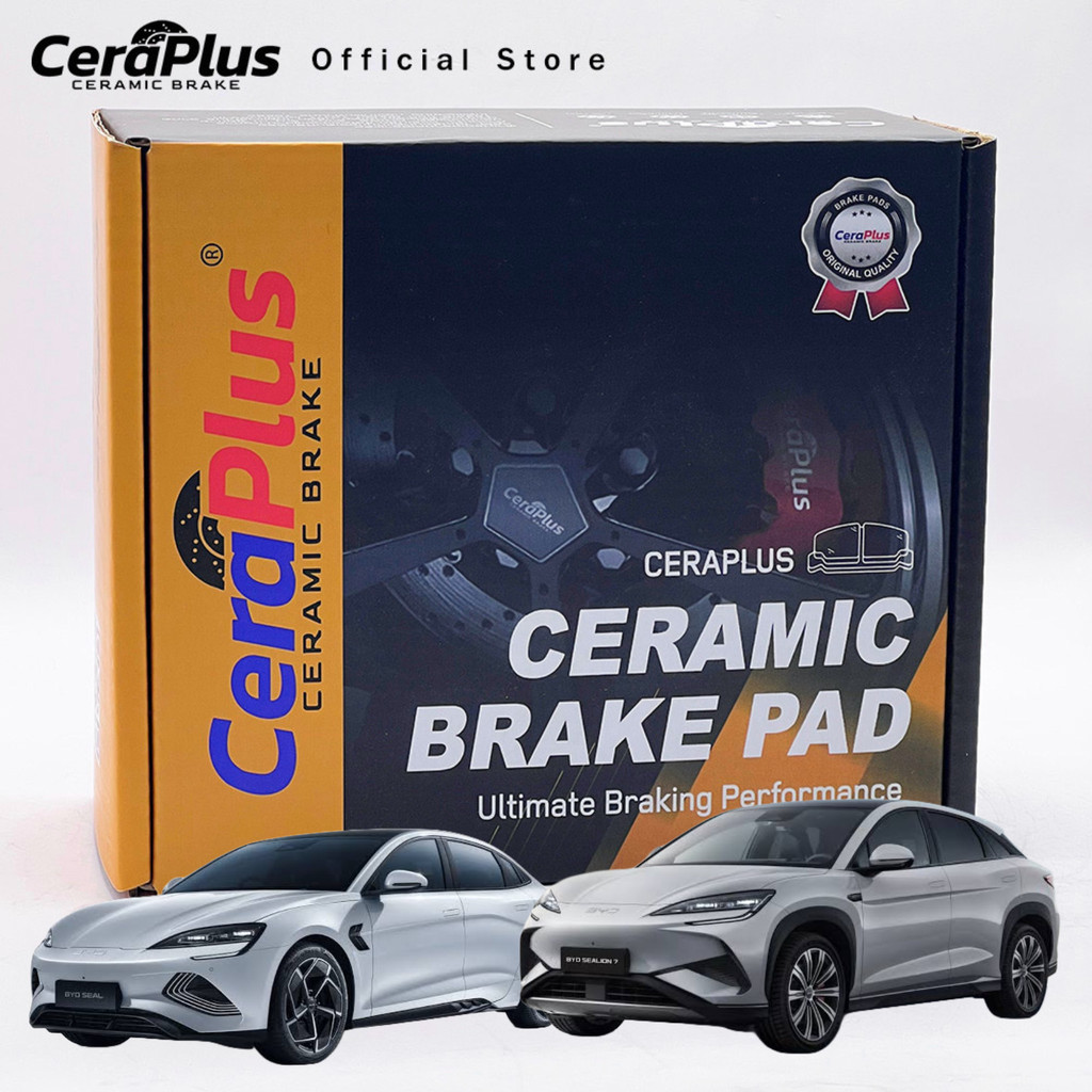 ผ้าเบรค CeraPlus BYD Seal Premium Performance BYD Sealiion 7 ผ้าเบรคเซรามิค