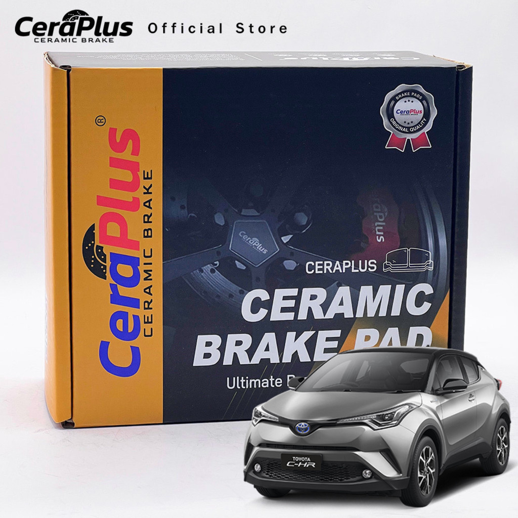 ผ้าเบรค CeraPlus Toyota C-HR 1.8L 2021-on ผ้าเบรคเซรามิค