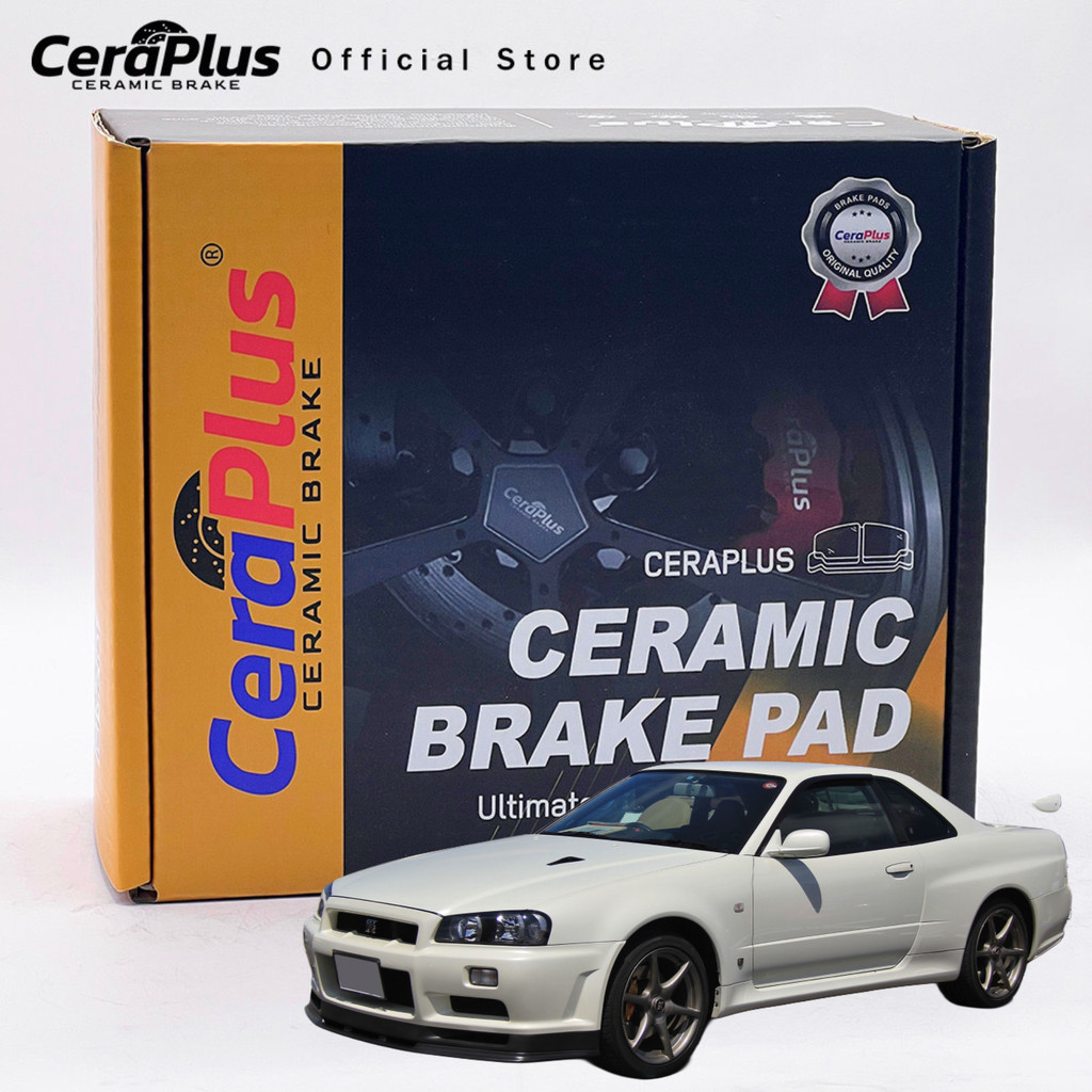 ผ้าเบรค CeraPlus NISSAN 350Z Z33 SKYLINE R34 ผ้าเบรคเซรามิค