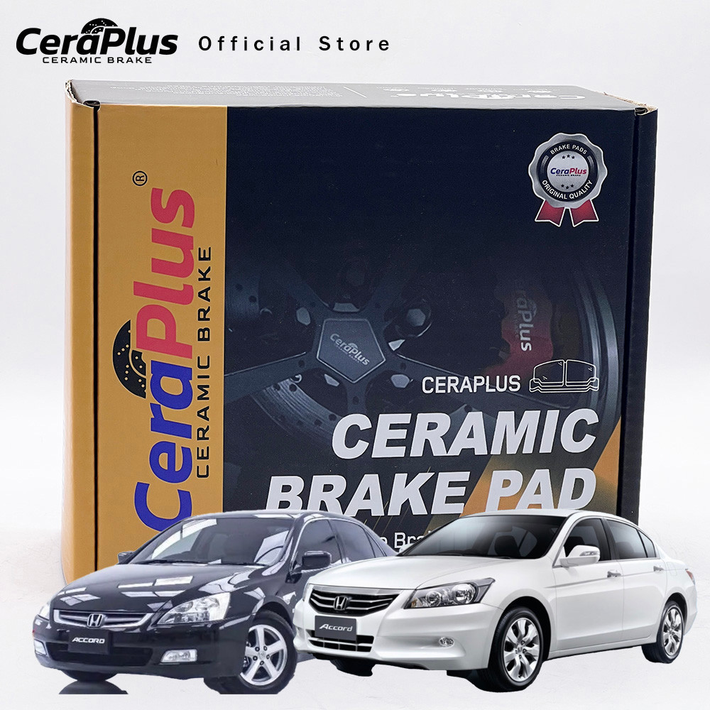 ผ้าเบรค CeraPlus Honda Accord G7 2003-2007 Accord G8 2008-2012 ผ้าเบรคเซรามิค