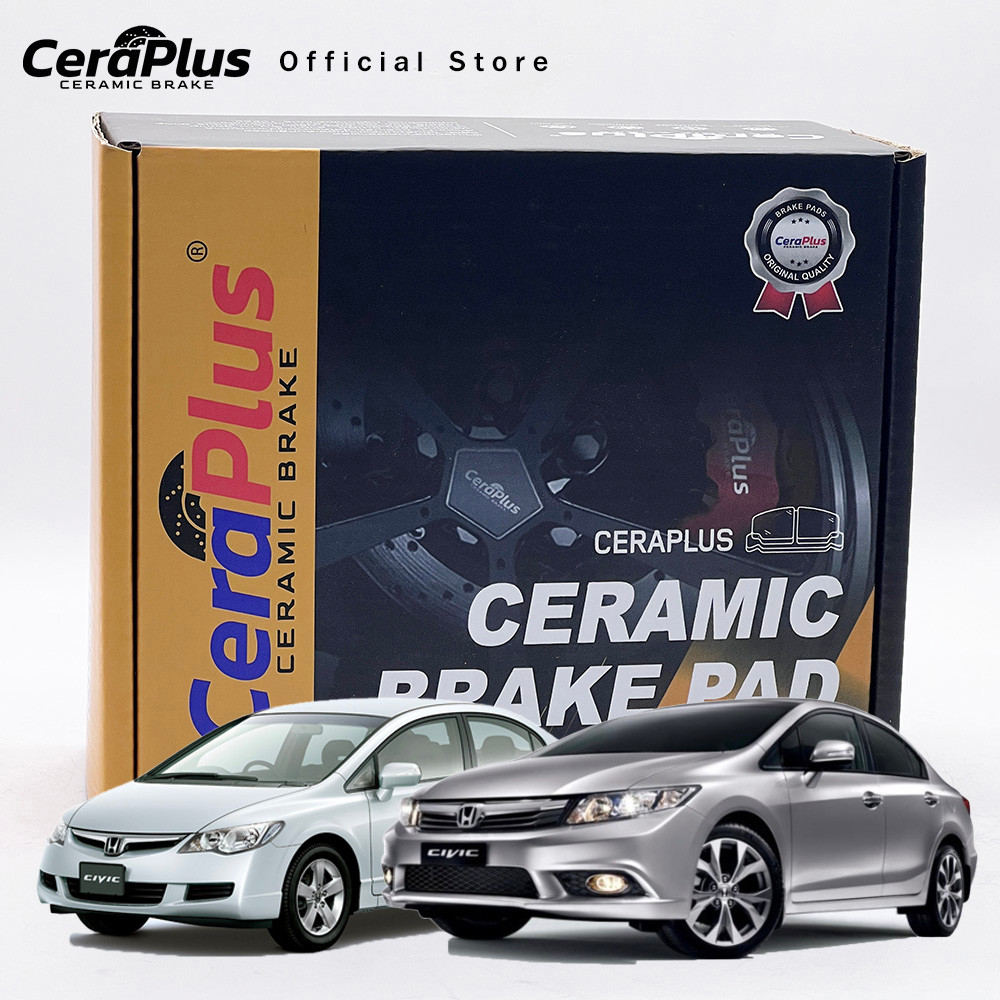 CeraPlus Honda Civic ES FD FB 2.0 BRV Stream Odyssey ผ้าเบรคเซรามิค
