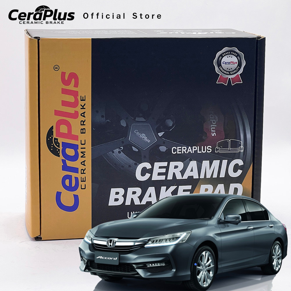 ผ้าเบรค CeraPlus Honda Accord G9 2013-2017 Honda Accord G10 2.0 ผ้าเบรคเซรามิค