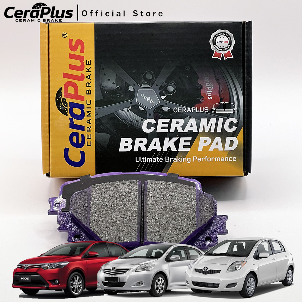 ผ้าเบรค CeraPlus TOYOTA VIOS Gen 2 1.5 S 2008-2012 VIOS