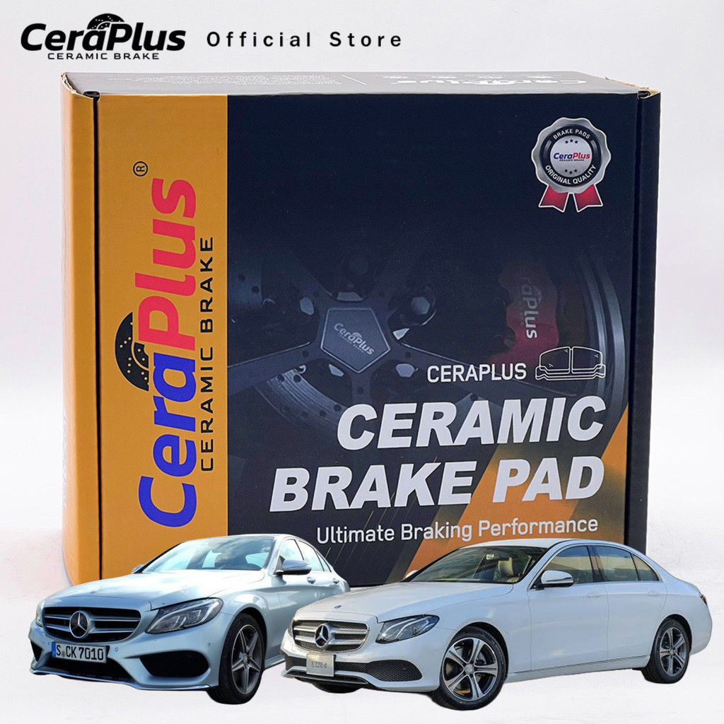 ผ้าเบรค CeraPlus Mercedes-Benz C-Class W205 E-Class W213 ผ้าเบรคเซรามิค